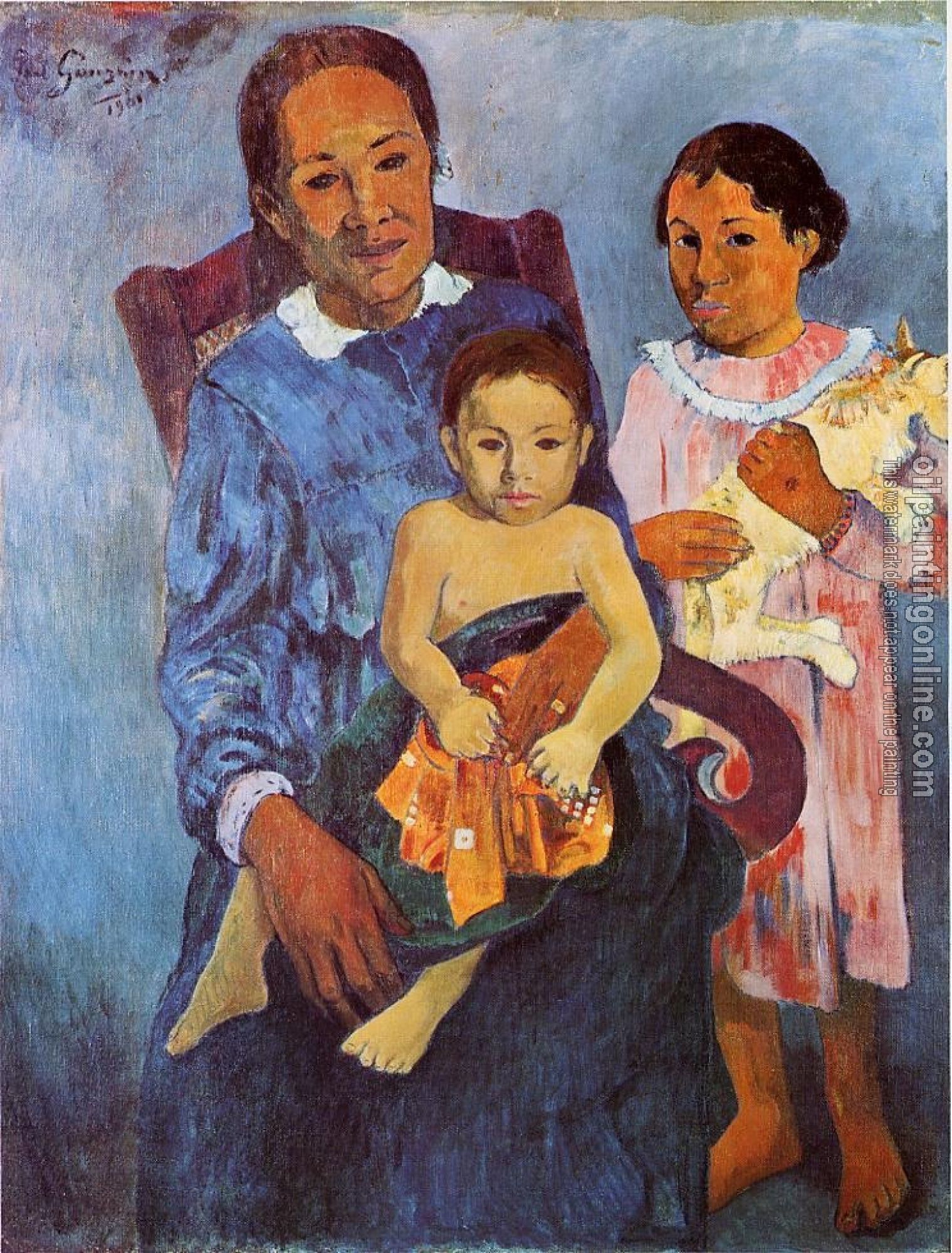 Gauguin, Paul - Tahitian Woman and Two Children